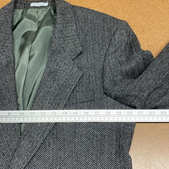 Vintage MEN’S Herringbone Tweed Blazer - Picture 9 of 12